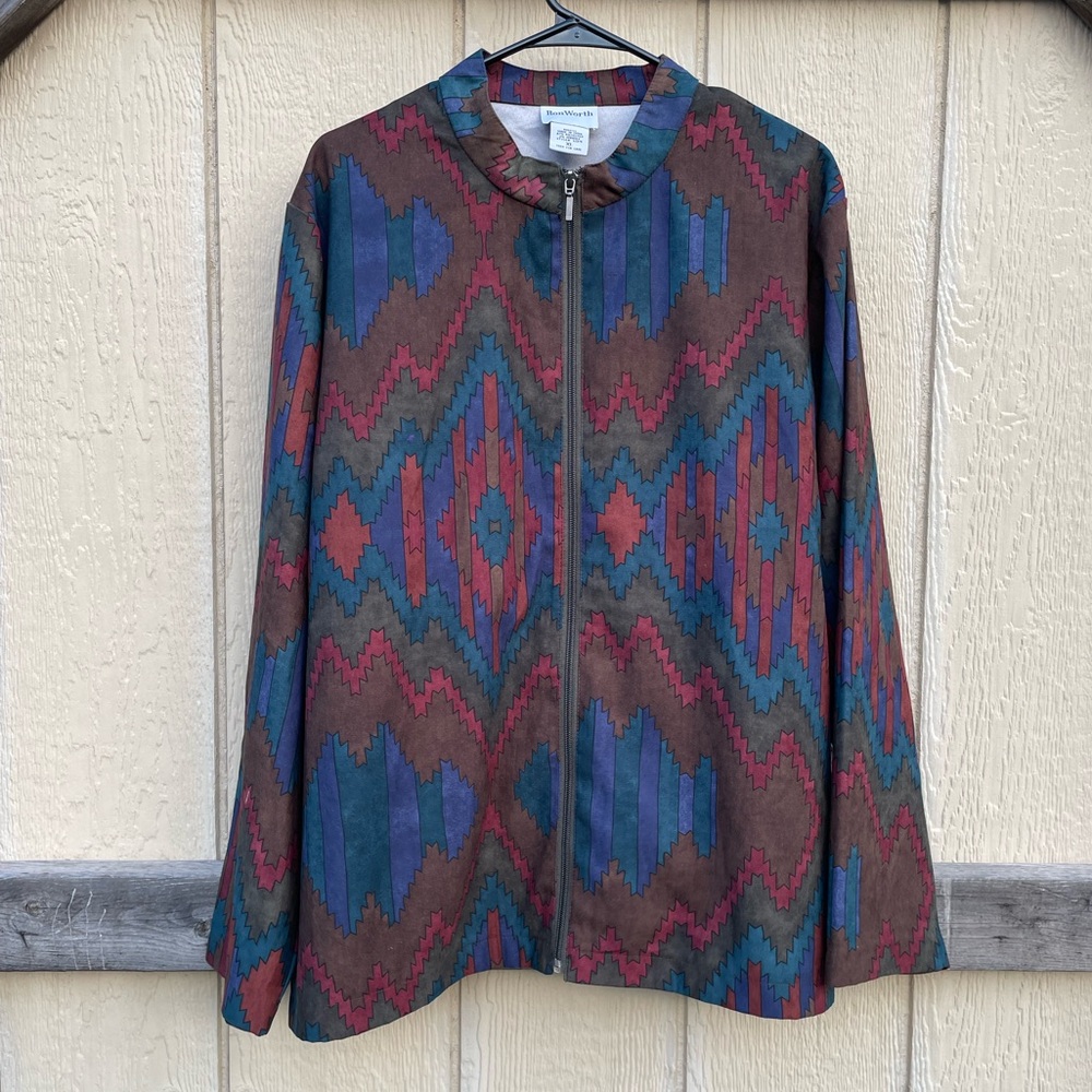 Vintage 90s Bon Worth Autumn zip up jacket